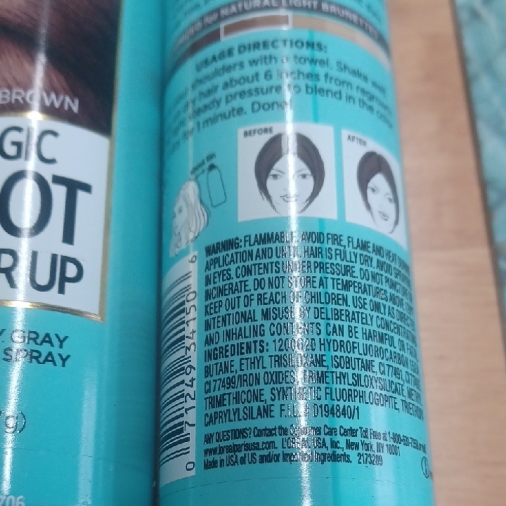 L'Oreal Magic Root Cover Up Spray - Teal/Turquoise Can - Picture 3 of 3